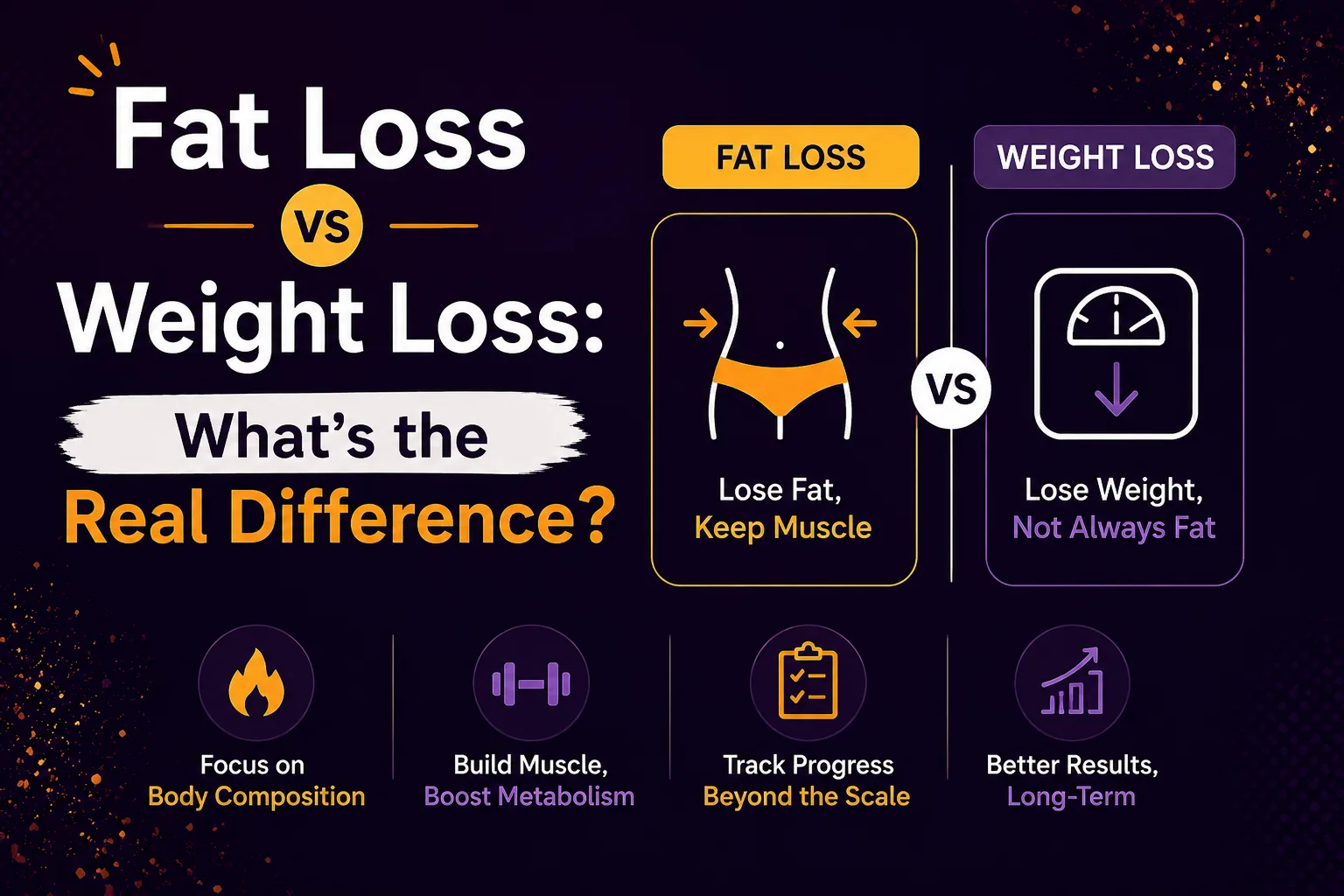 Fat Loss vs Weight Loss: What’s the Real Difference?